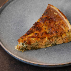 Quiche saumon poireaux